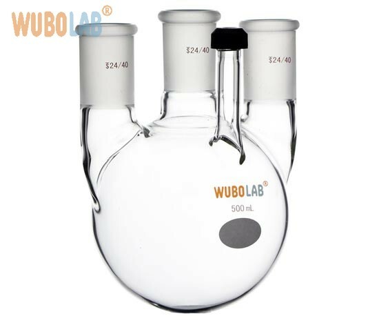 4 Necks Round Bottom Flasks with Threaded Side arm product image