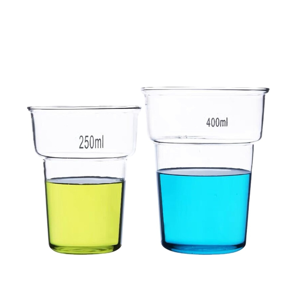 Borosilicate Glass Dyeing Beaker with Flanged Rim